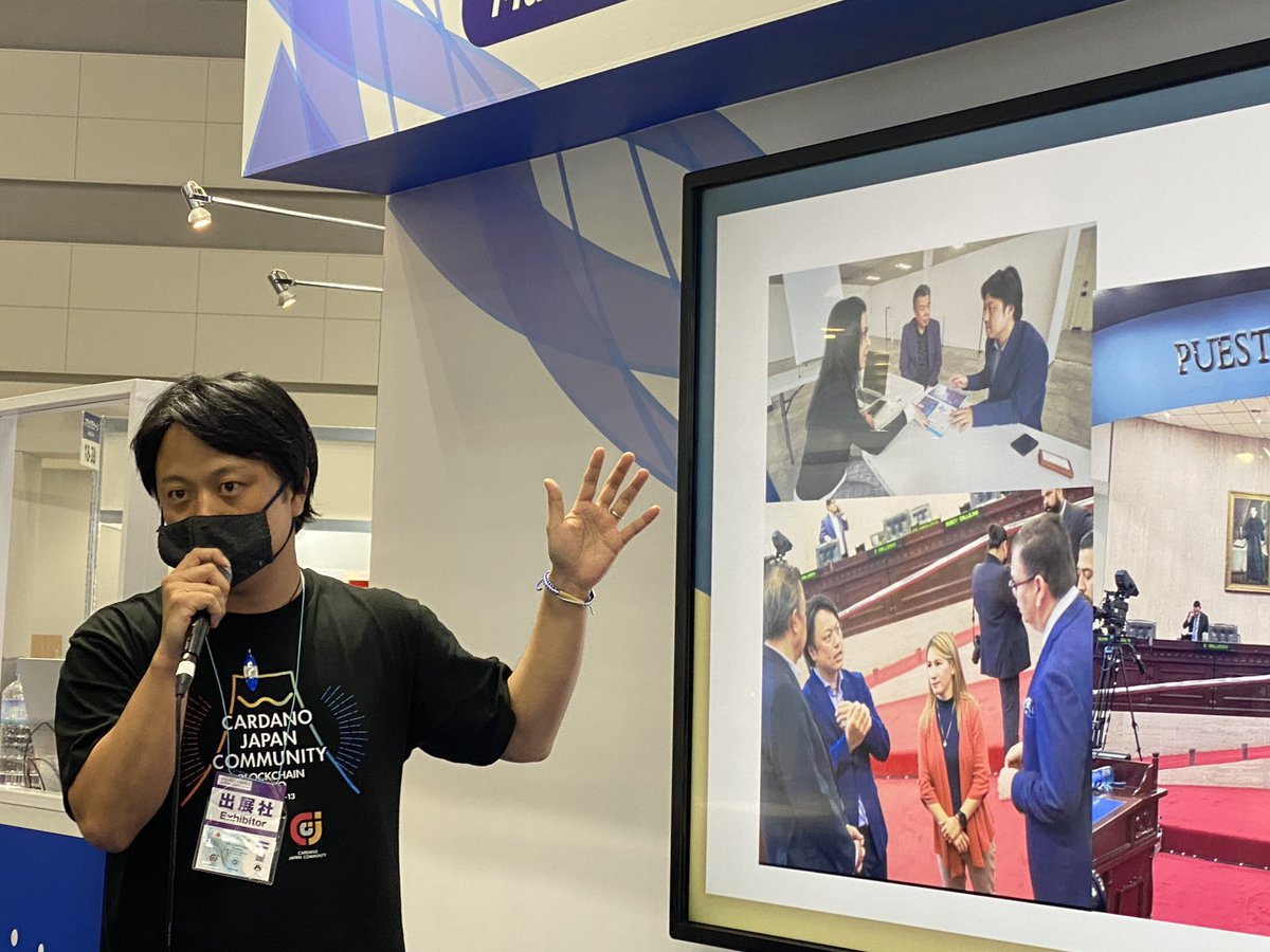 Dow_shi1's tweet photo. 東京ビックサイトでブロックチェーンEXPO本日2日目です✨🤩

昨日はトークイベントにもすごい人が集まって頂き大盛況でした🔥

毎日2回エルサルバドル🇸🇻の事とNFTビジネスについて話しております🔥

皆さんカルダノブースでお待ちしております✨🤩

#ブロックチェーンEXPO春 
#Cardano https://t.co/XDO6MvlcxE