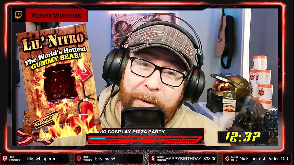 ThatGuyNovaTV's tweet photo. YO! Let's give this brave man a round of applause! For only 7000 bits he's set a goal to eat THE WORLDS HOTTEST GUMMY BEAR! #LilNitroGummy is 9 million Scoville! LETS GET TOGETHER AND GET THIS DONE TONIGHT! @JohnnyWisepork
https://t.co/iJKsWqbm4k https://t.co/iGCv99ZXmS