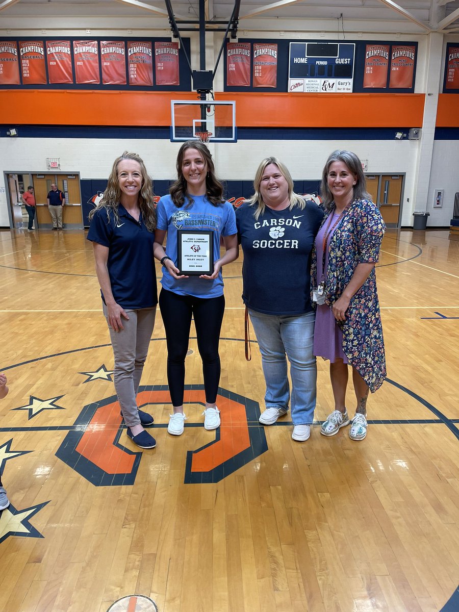 Carson Athletics male and female athletes of the year! Hunter Burris and Riley Isley. <a href="/JCHSCougars/">Jesse C. Carson High School</a>