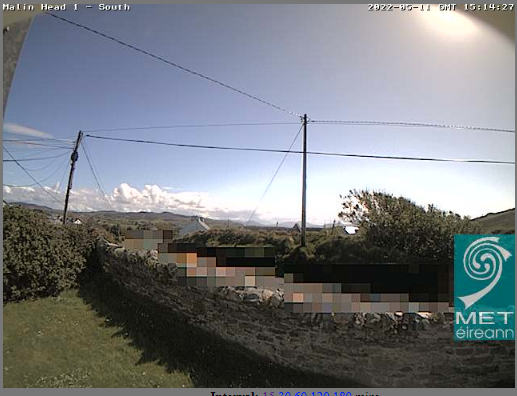 Beautiful sunshine recorded around the country today. ☀️☀️
Johnstown Castle and Malin Head today ⬇️