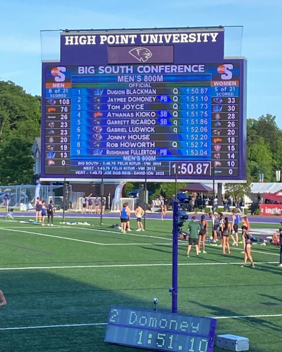 COSalisburyARC's tweet photo. New 800mtr club record twice in 24 hours you say? Great work from @Jaymeedomoney at The Big South Conference T&amp;F Championships in the 🇺🇸 https://t.co/7puRG4hBma