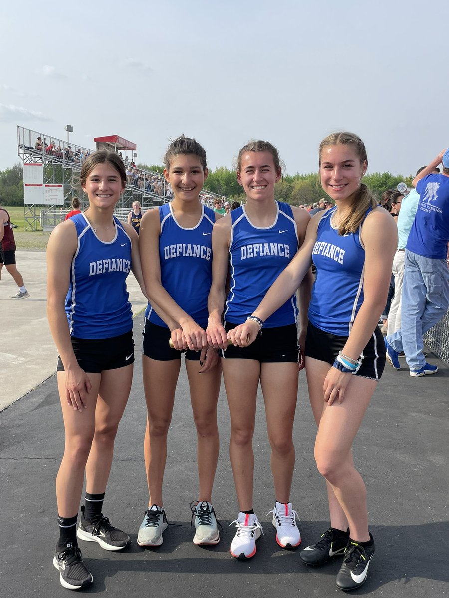 DHS Girls — WBL CHAMPS in the 4x800!  Great job, girls!!