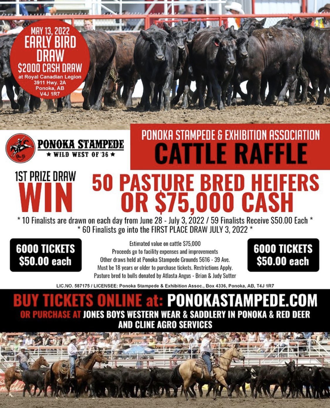 Ponoka Stampede on Twitter "Only 2 days left to get your name in the