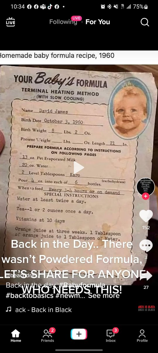 "Baby formula shortage leaves parents concerned about how they will feed children"  x.com/i/events/15243…

Here's a solution. I asked my grandmother about this, shesaid she did this and added algarroba to it once we were 8mo.