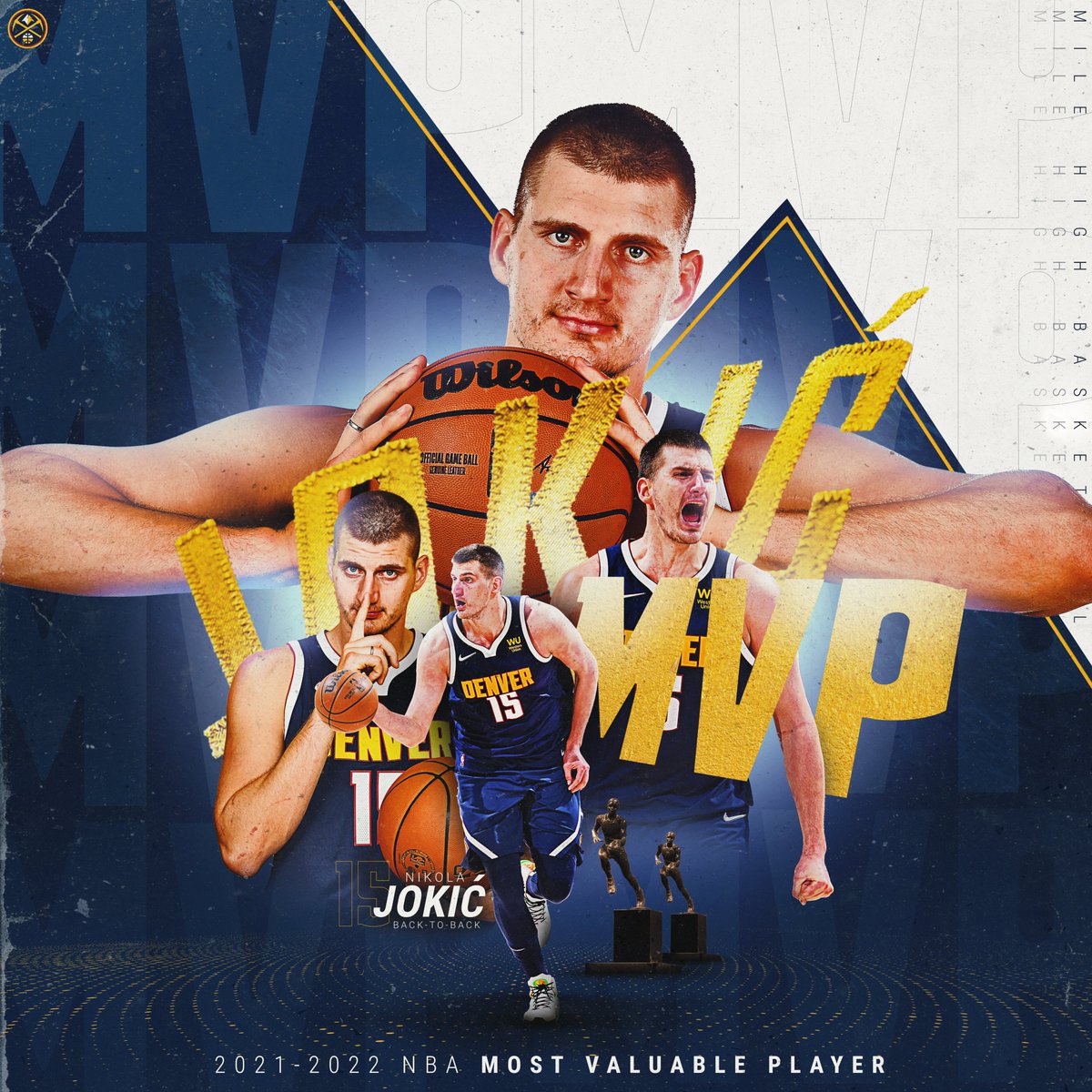 YOUR 2022, BACK-TO-BACK, WINNER OF THE KIA NBA MOST VALUABLE PLAYER AWARD!