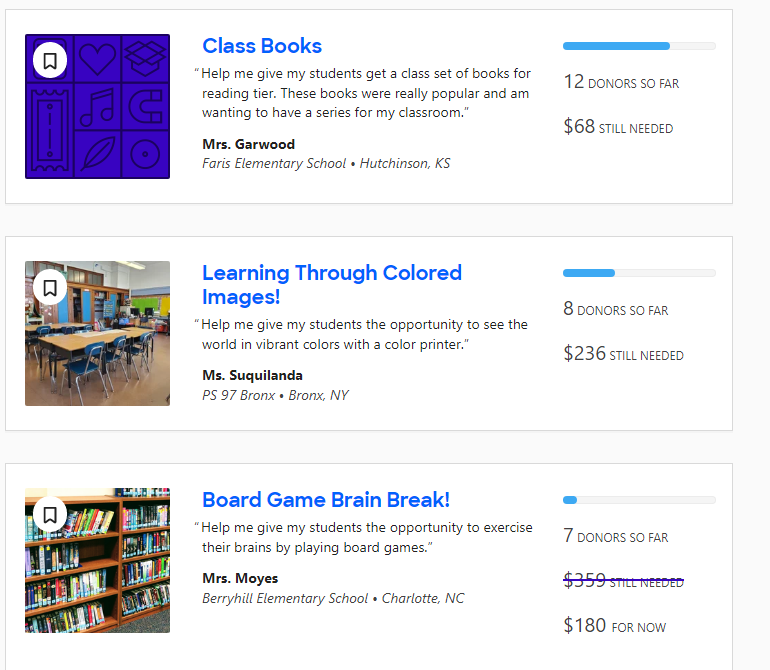 KASMOM24's tweet photo. The Underdog Giving Page has projects for...
🌟Books #Literacy 
🌟A Color Printer
🌟Board Games #SEL
All belong to never before funded, or rarely funded, teachers. 💞
Please share kindness if you can. Every $ and RT is appreciated. @Martina @BonHanson79  ➡️https://t.co/5Zikt1jxWl https://t.co/Jtkf9xwnkY