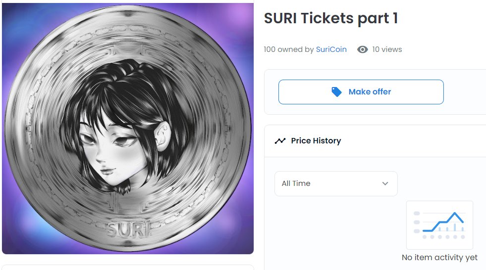 How to get SURI Tickets?

❗️It can be won in giveaway or bought at OpenSea from other winners

RT🔄| Like❤️| Tag $ETH wallet📩