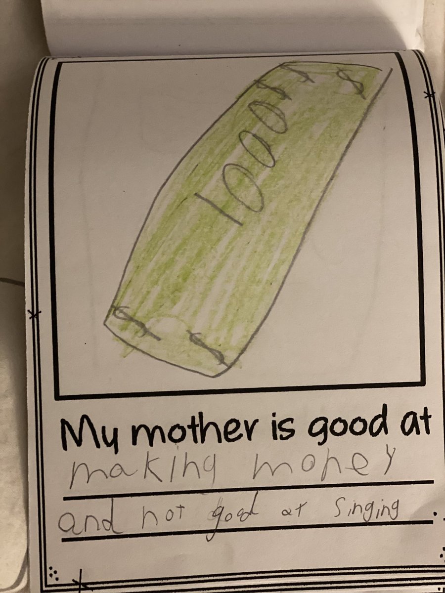 Little Human 2 on Mother’s Day…. 
SO… If you happen to see any of my spare $1000 bills lying around, then please feel free to return them back to the rightful owner. Thanks. 
Also, IDK but that note on singing was unnecessary and below the belt.