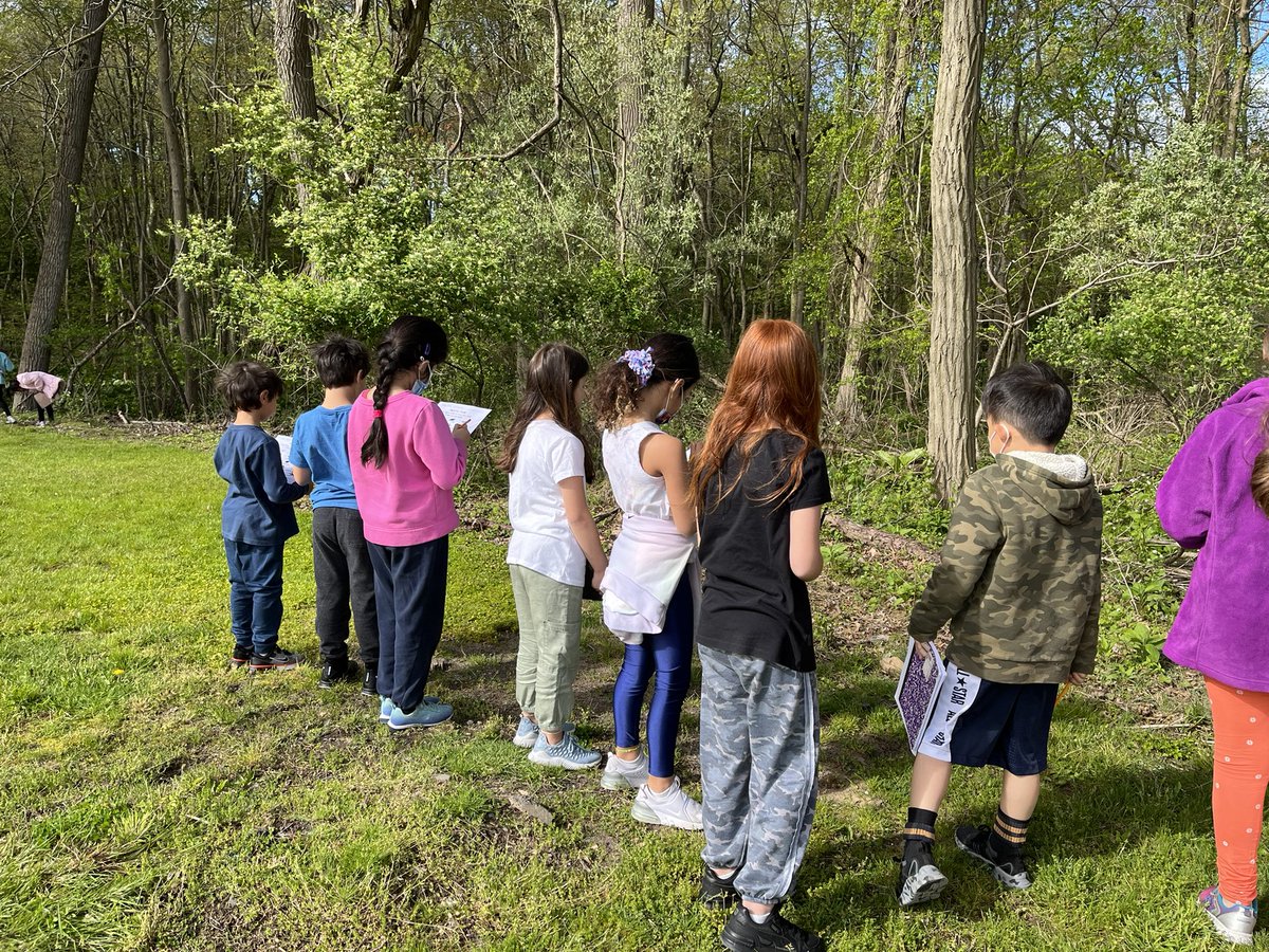 MsCatieRicca's tweet photo. Practicing mindfulness on a nature walk. #wellness #secondgrade #closterschools https://t.co/wVF225h8jj