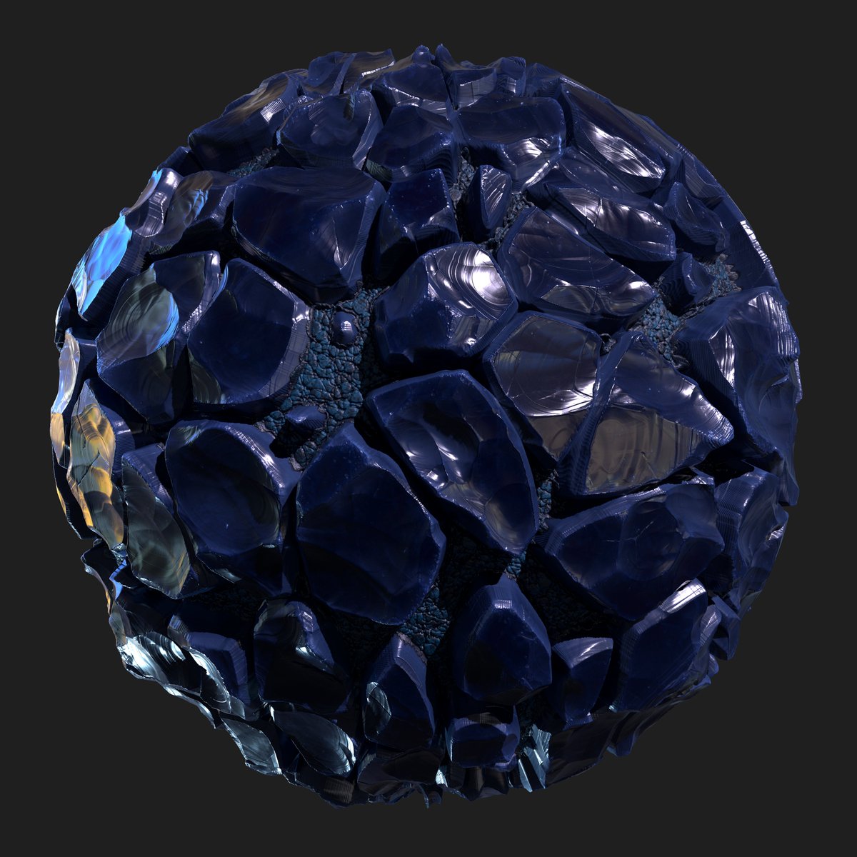 Alambic9's tweet photo. #Mayterials Day 9-10  Fairytale: 

Obsidian Dragon Scales

The first word that came to my mind was "dragon" so I decided to go for some good scales and I wanted to do obsidian, That's why I mixed the two ideas!

@TheClubDiscord 
#MadeWithSubstance #SubstanceDesigner https://t.co/xkuzinXM79