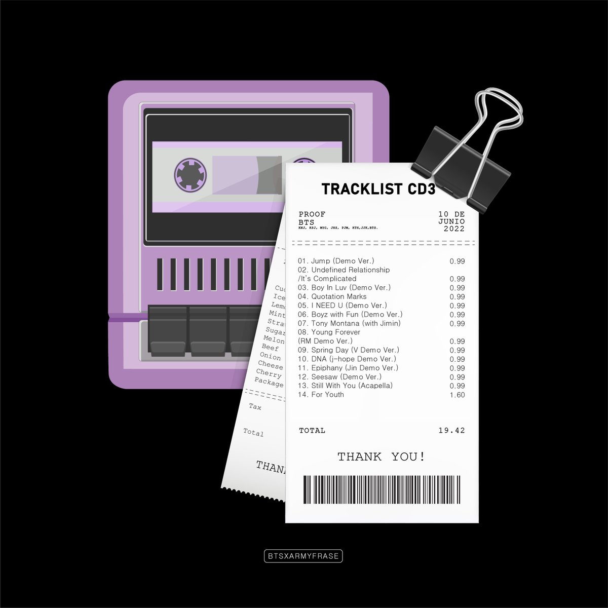 ilban7ang's tweet photo. #TracklistCD3 #BTS_Proof
— edit 
#BTSARMY #BTS
@BTS_twt https://t.co/wG1JbQtDP5