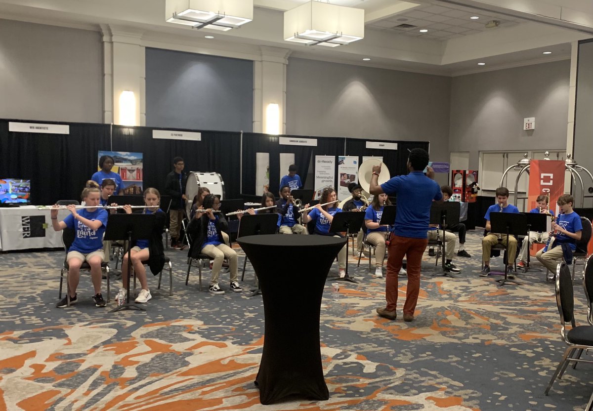 ARCharterCon's tweet photo. The @LHAArkansas Band &amp; @LISAWestMS Cheerleaders did a great job this morning setting a celebratory tone for the day! Thank you for helping make this year’s conference a success! https://t.co/xpSOKedzjP