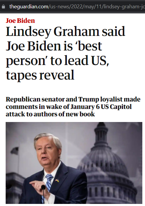 Lindsey Graham is a Joe Biden Republican