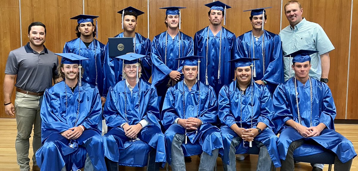 OdessaCBaseball's tweet photo. Congratulations to our SOPHOMORES on Graduating today 🎓 This what college baseball is all about. These guys left our program in a better place and for that we are thankful 

#OCBB https://t.co/dQnbinoVYm