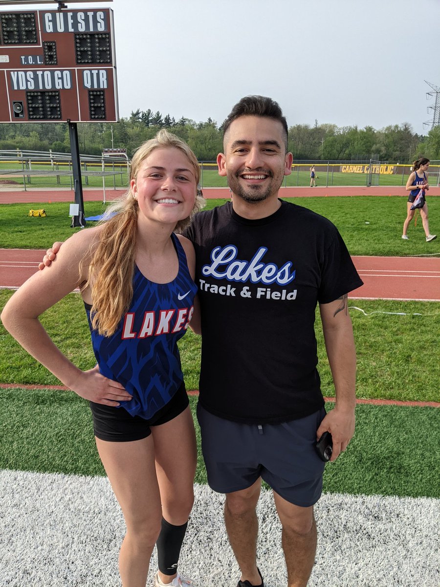 Jillian Ellenwood hops, skips, and jumps to a BIG PB in the triple jump to qualify for state!!! #flightsquad