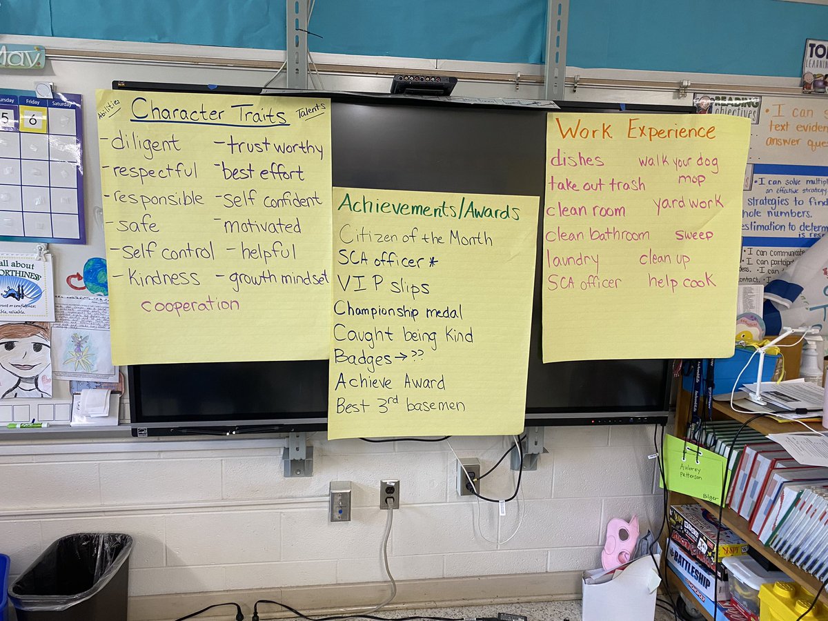 mrsbucketfiller's tweet photo. Resume writing in 4th!  Ss we’re so excited to show off their strengths.  It’s never too early to prepare for your future!  @soaringin4th @Principal_PES @Providence_ES @DrManigo https://t.co/0ZJfOrPEtu
