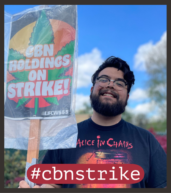 ufcw555's tweet photo. “Several of us have been burned by peroxide, and we aren’t trained on how to treat chemical burns. Maybe they’re waiting until the chemical shower is installed, which has been sitting on a shelf for months now...  1/3
#CBNStrike https://t.co/rntV4tpuNw