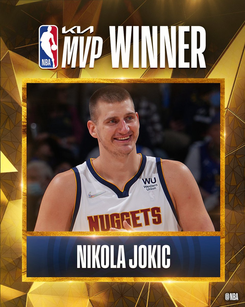 The 2021-22 #KiaMVP is… Nikola Jokic!

#NBAAwards #NBA75