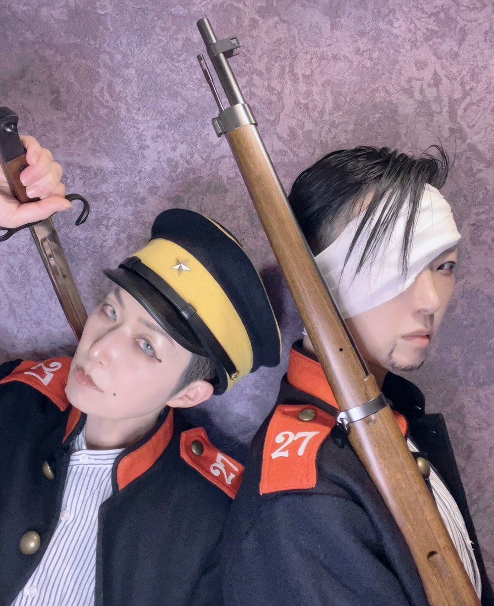 cos/コスプレ】 ゴールデンカムイ/宇佐美🐰/尾形🐱/上等兵ズ ゴ展