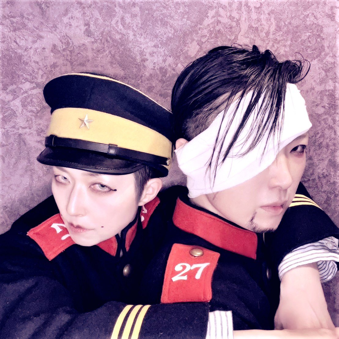 cos/コスプレ】 ゴールデンカムイ/宇佐美🐰/尾形🐱/上等兵ズ ゴ展