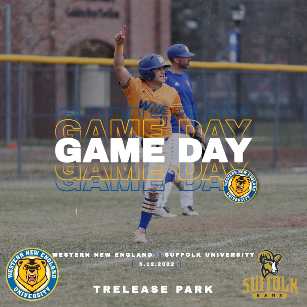 Western New England Athletics (@wne_goldenbears) on Twitter photo A big one for <a href="/WNE_Baseball/">WNE Baseball</a> at Trelease Park this afternoon! WNE takes on Suffolk in an elimination game at 3:00 pm! #LetsGoGoldenBears #NotDoneYet #PaintItGold A big one for <a href="/WNE_Baseball/">WNE Baseball</a> at Trelease Park this afternoon! WNE takes on Suffolk in an elimination game at 3:00 pm! #LetsGoGoldenBears #NotDoneYet #PaintItGold