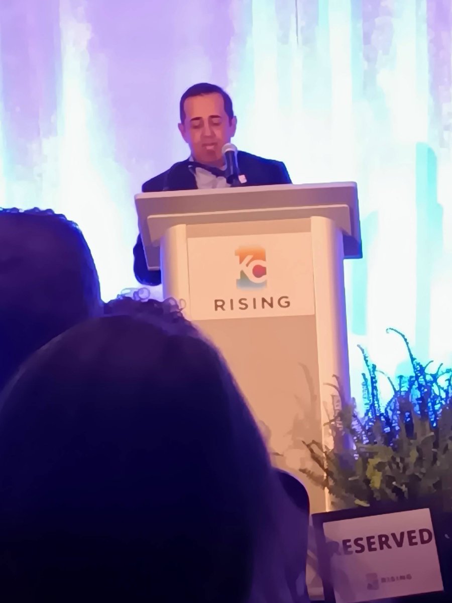 KCRising's tweet photo. "Let’s continue to work together, do good things together, things worth celebrating together." Neal Sharma, @nealusa #KCRising co-chair. #HorizonKC https://t.co/EklcZxdL4D