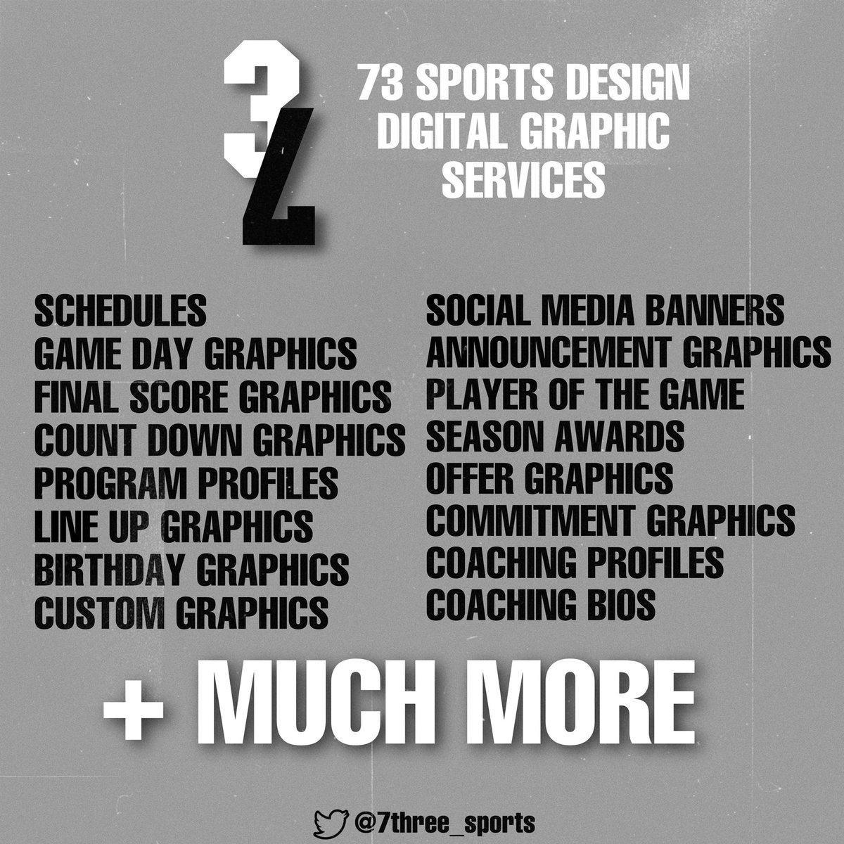 Help us grow with a RETWEET. Do you have graphic needs? Want to promote your program and build your brand? Let us help! We offer several digital options for you. DM us with any questions you may have or if you need anything at all! 
Thank you