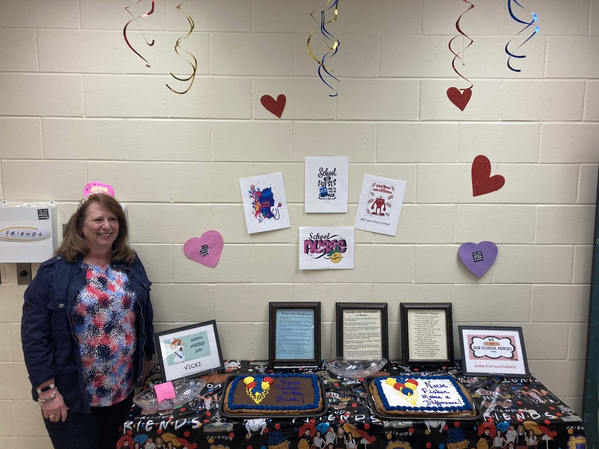 Vicki Fisher - fierce protector of students &amp; staff, the healer of bodies &amp; minds, the guru of medical questions from all. 
She works tirelessly and is thoughtful &amp; valued beyond measure! #NationalNursesWeek