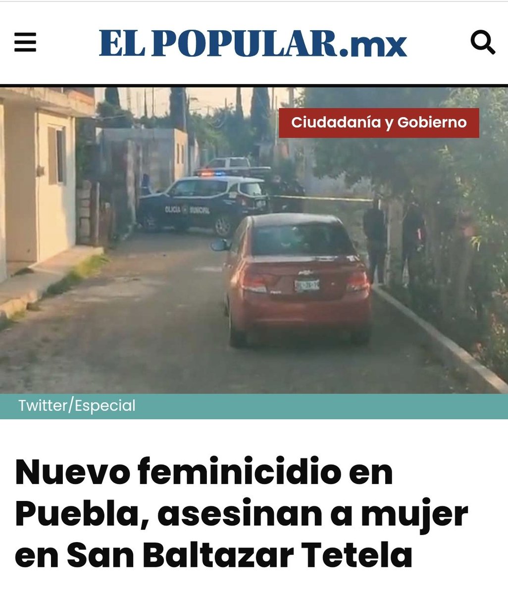 En San Baltazar Tetela se llevó a cabo el feminicidio número 32 en lo que va del año, es decir, casi 6 asesinatos de mujeres al mes. 

A este paso en 2022 el Gobierno de Puebla podría implementar un nuevo récord de feminicidios con un total de 72 

¡Estamos haciendo historia!