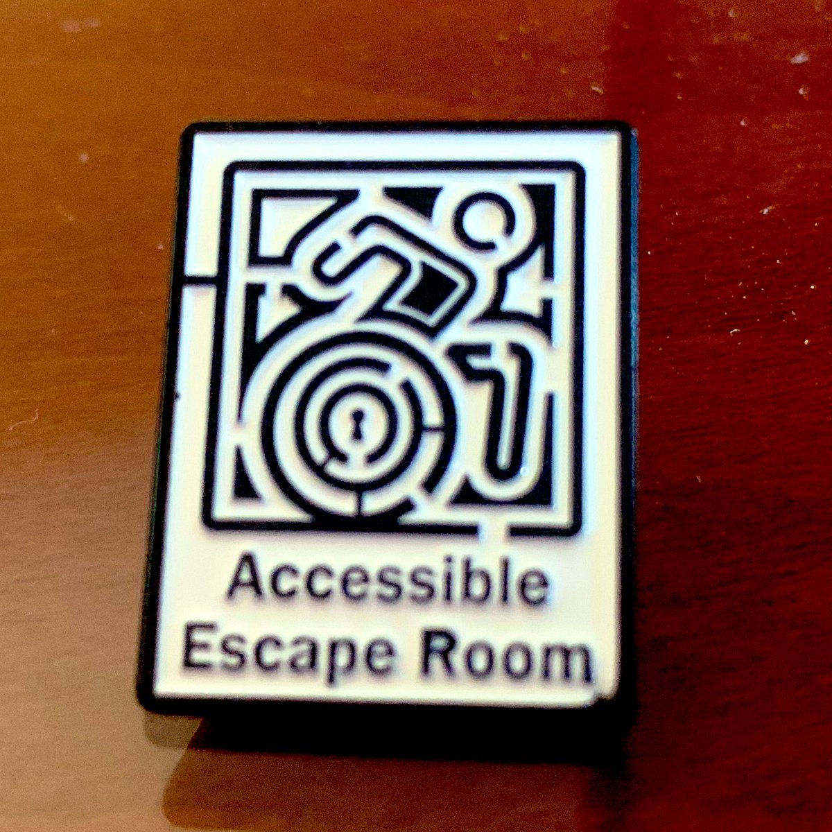 Mallonbacka's tweet image. I had a lot of fun visiting @A11yEscapeRoom for an accessibility-themed puzzle today at #AccessU - I only wish I was better at reading Braille