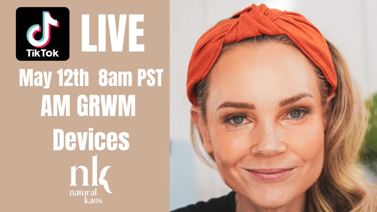 NaturalKaosOG's tweet photo. 🤩TIKTOK LIVE AM GRWM & Skincare Devices
Thursday, May 12, 2022 8:00 AM PST - 11 AM EST
Join me, cant wait to see you, my friends! 😘
Link:
https://t.co/TLiuEQ4wUw
#skincareroutine #Tiktok #grwm #Nira #highfrequencyfacial https://t.co/pKbIpBkVOD