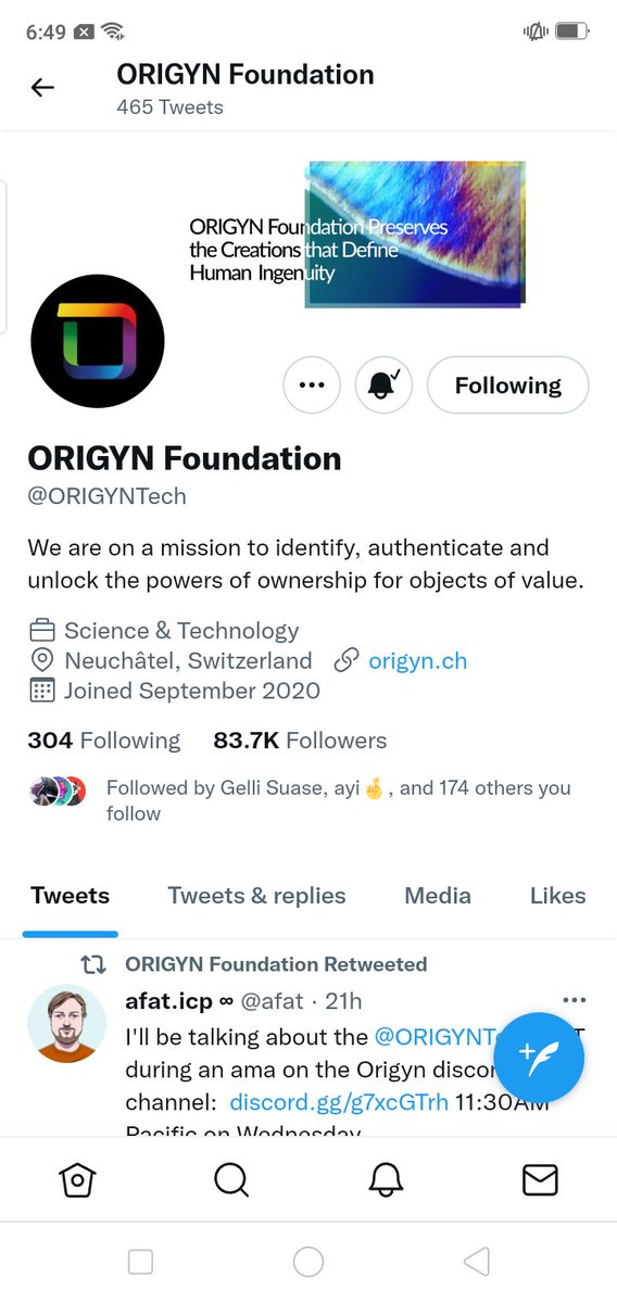 LuckysweetSweet's tweet photo. @chitaglorya__ @ORIGYNTech Done https://t.co/y4jevRbNRk