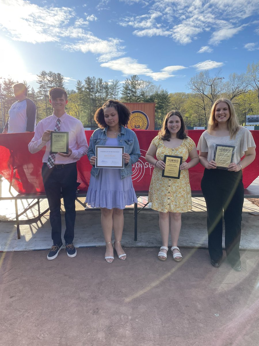 Big congratulations Lance, Jabreea, Lizzy,  and Amber on winning the Bristol Youth Recognition Award. You are dedicated volunteers who have made our community a better place. Thank you! 🐏💪🏻<a href="/BCHSprincipal/">Pete Wininger</a>