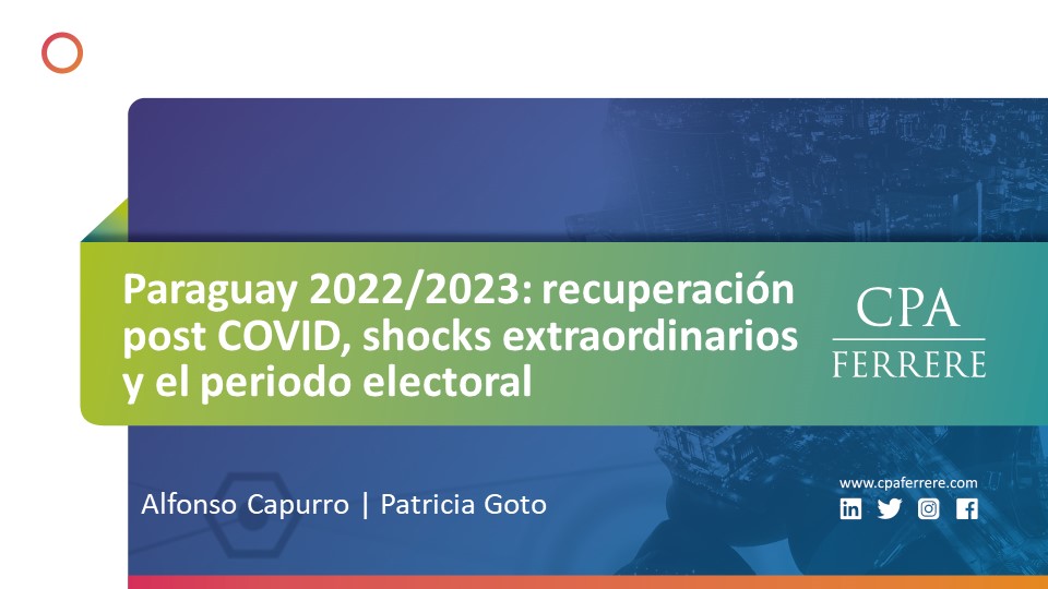 cpa_ferrere's tweet photo. #PARAGUAY El día de hoy tuvo lugar la primera reunión del año del Servicio de Análisis y Pronósticos Económicos. A continuación, compartimos los principales mensajes expuestos por @AlfonsoCapurro y @patigoto: https://t.co/59ijYxb3C1
