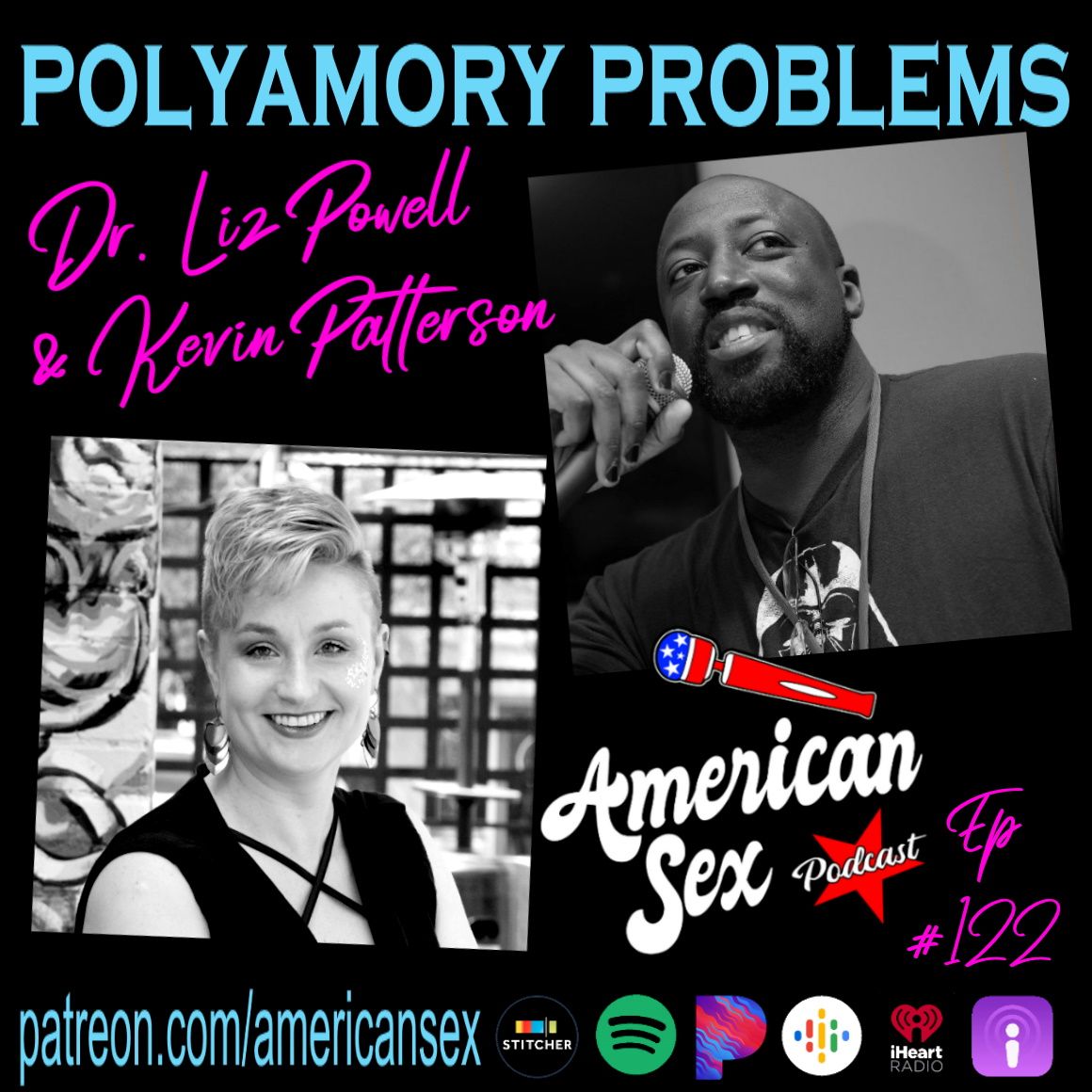 drlizpowell's tweet photo. Running into some problems with your #Polyamory? Kevin Patterson of #PolyRoleModels and I discuss some of the potential road bumps in #polyamory with on the @AmericanSexPod with @SunnyMegatron and Skanky Santa Listen now at the link! #DrLiz https://t.co/ga4MOgvWTz https://t.co/9qODICXaJE