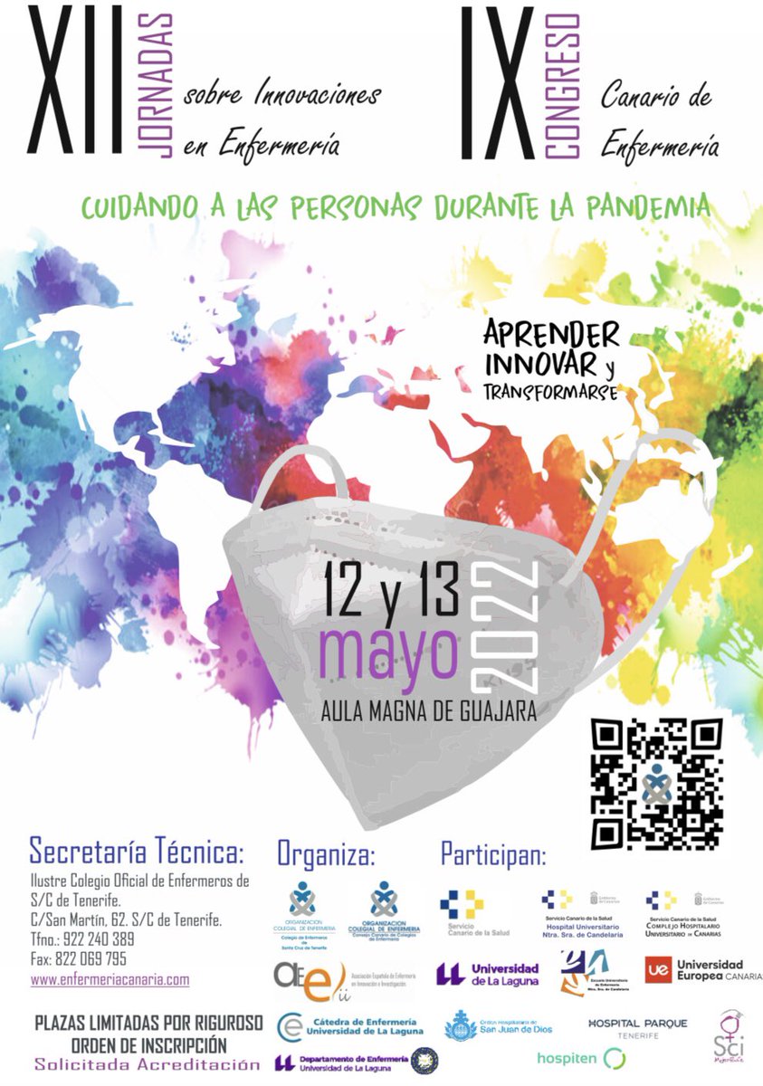Preparando motores para las XII Jornadas sobre Innovaciones en Enfermería IX Congreso Canario de Enfermería #DíaInternacionaldelaEnfermera #IDN2022 #EnfermeríaInnova2022 <a href="/EnfermeriaCN/">EnfermeriaCanaria</a> <a href="/MujeresSoc/">Soc. Científica Mujeres Enfermeras Investigadoras</a> <a href="/SOLIDARIDADTFE/">Solidaridad Enfermera Tenerife</a> <a href="/ULL/">Universidad de La Laguna</a> <a href="/SanidadGobCan/">Sanidad Gobcan</a>