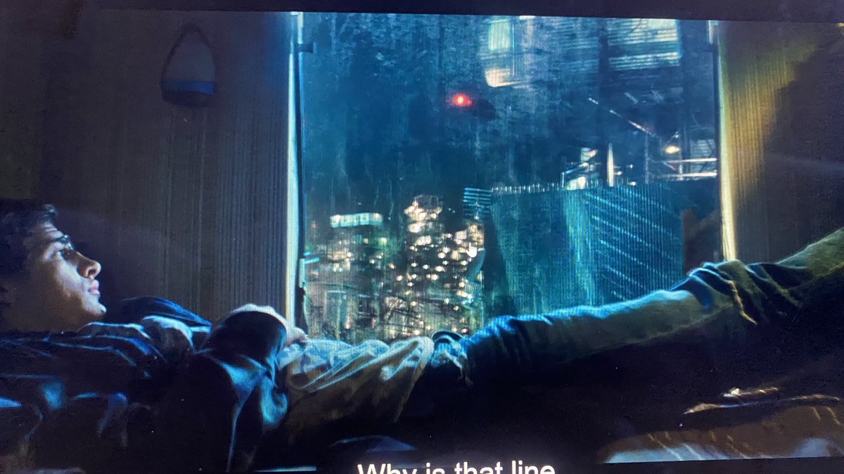 TYangnouvong's tweet photo. I spot cyberpunk aesthetics in ready player one in both the real and virtual world. We see aspects of high tech-low life in the environment and style of clothing, to bright neon colours.  #bcm325 https://t.co/cxwRqBzvN2