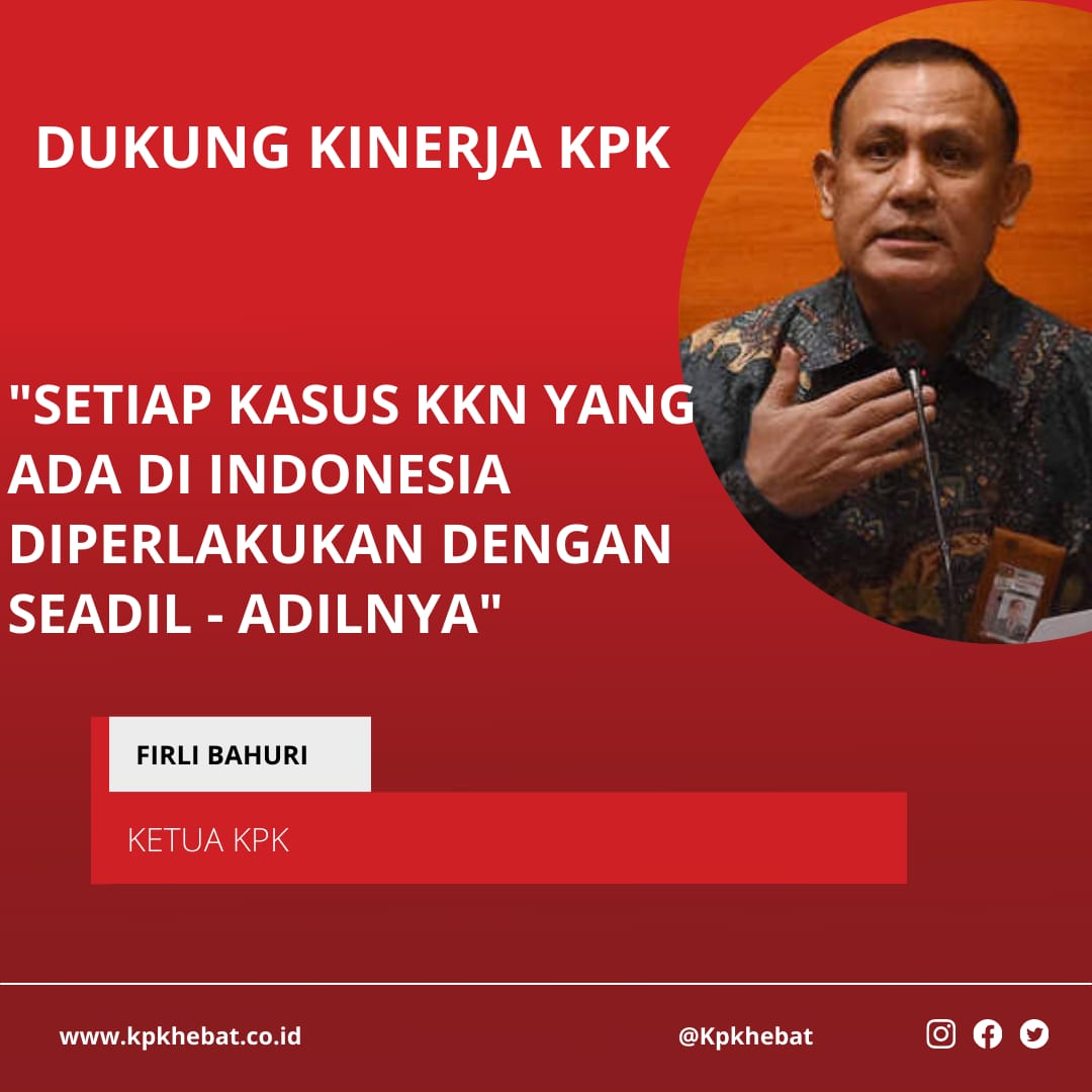 KangPar55780851's tweet photo. Dukung KPK Agar Fokus Dan Optimal Melakukan Pemberantasan Korupsi https://t.co/b1C9G09PiR
