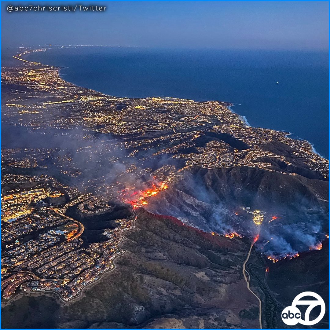 ABC7 Eyewitness News (@abc7) on Twitter photo COASTAL FIRE: A total of 20 structures in Laguna Niguel were destroyed as a fast-moving brush fire spread rapidly amid Wednesday’s strong winds. The fire quickly went from 30 acres to 200 in a matter of hours. abc7.la/3PhiQjQ
📷: <a href="/abc7chriscristi/">Chris Cristi</a> COASTAL FIRE: A total of 20 structures in Laguna Niguel were destroyed as a fast-moving brush fire spread rapidly amid Wednesday’s strong winds. The fire quickly went from 30 acres to 200 in a matter of hours. abc7.la/3PhiQjQ
📷: <a href="/abc7chriscristi/">Chris Cristi</a>