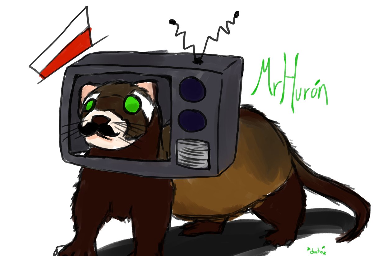 jamonsiberiano's tweet photo. Simplemente @MrM_VT Hurón 
Me gusto la idea asi que de momento no será necesario un intercambio

#MrDraws #digitalart https://t.co/0qJFnR82wB