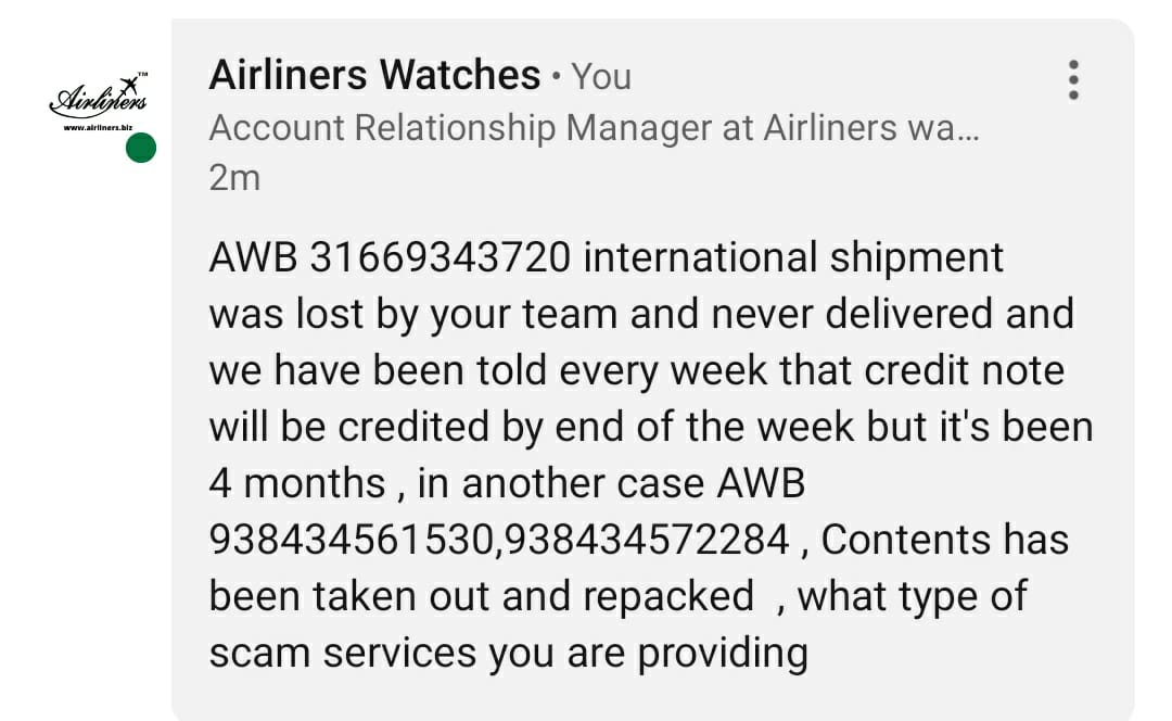 Airliners_watch's tweet photo. @shyplite @shypmax Don't scam your customers https://t.co/RsVUqwuNnD