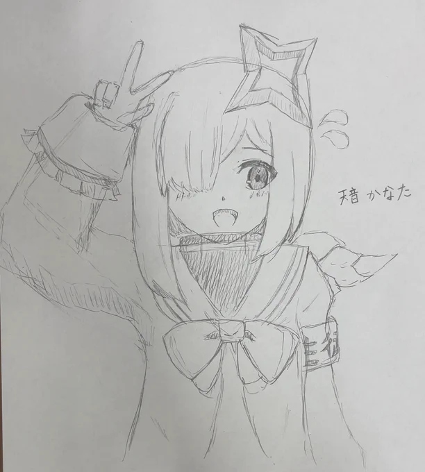 今日の描き散らし
天音かなたさん
 #かなたーと 