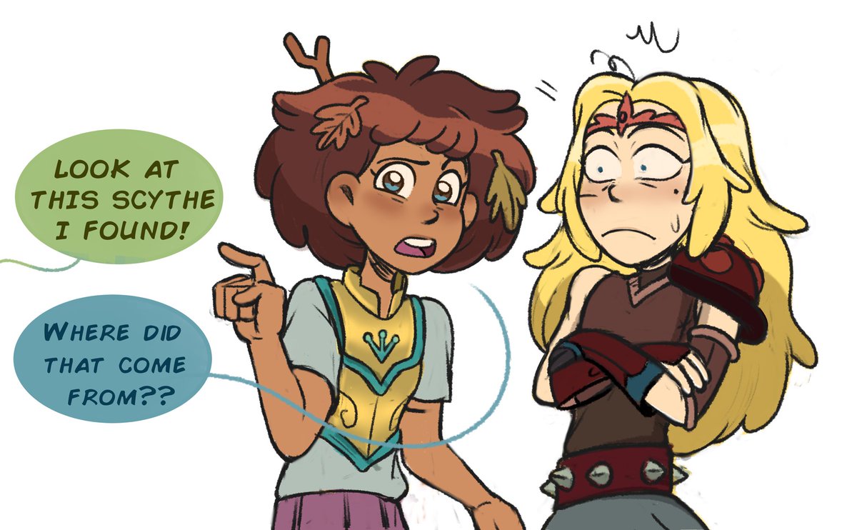 SweetMaria56's tweet photo. Take this silly comic idea I thought of last night ☺️
#AmphibiaMarcy #amphibiafanart https://t.co/lbnIMwQhuN