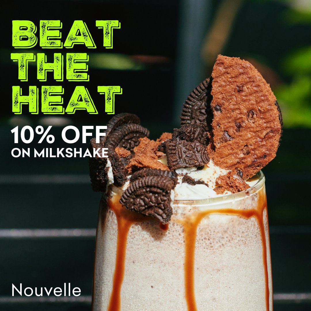10% off on all you favorite Milkshakes.
#milkshake #maldives #foodporn #nouvellemv #promotions