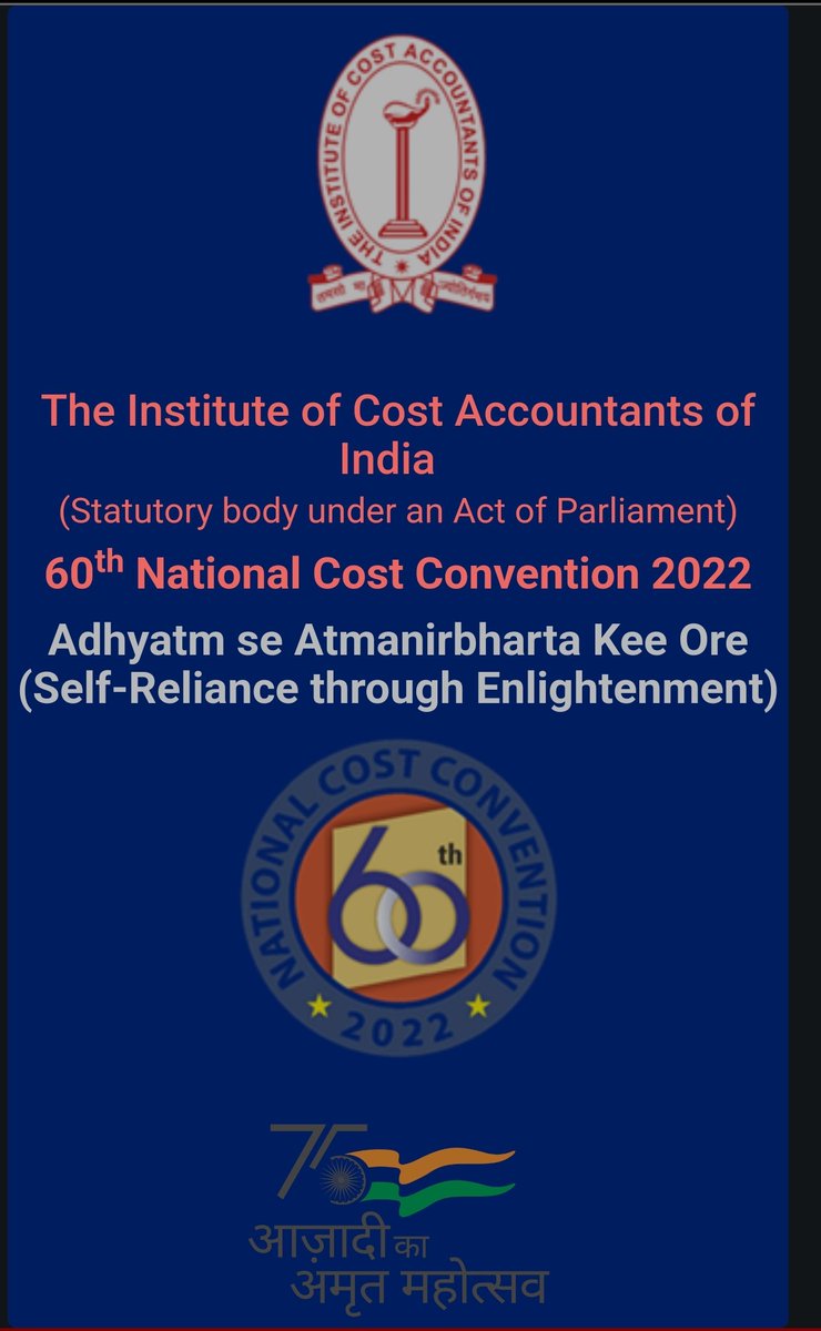 iamsanketpandit's tweet photo. National Cost Convention & #CMA day Celebration @ Lucknow #icmai
27th & 28th May 2022.
Link for More Details 👇👇
https://t.co/NcxFeLQygm https://t.co/uyi1LdZSX7
