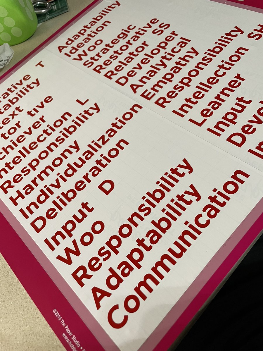 bigrededitor's tweet photo. Weeding out our team strengths.... @CliftonStrength #UCOMM #UNL https://t.co/PVnt4xkWKV