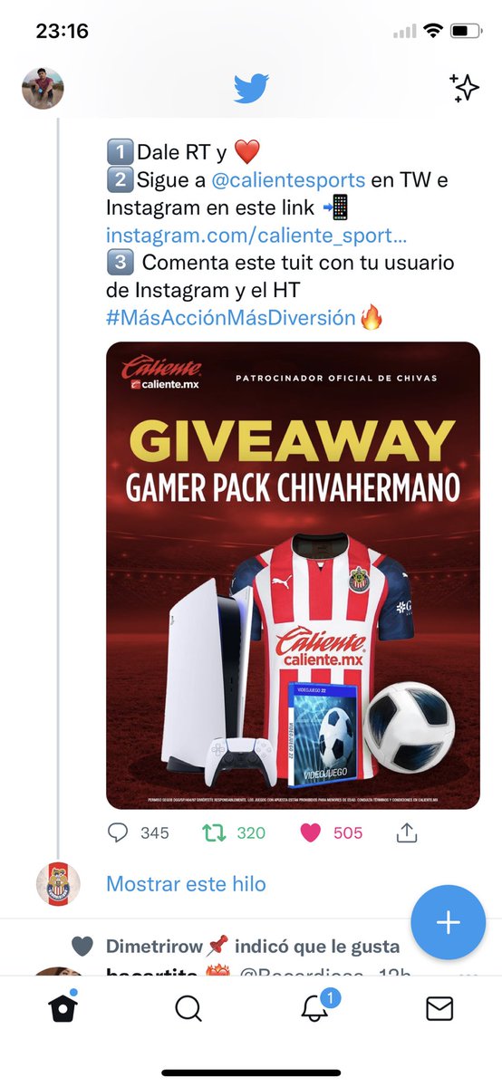 ChavaVargas14's tweet photo. @Chivas @calientesports Instagram @chavar.1531
#MásAcciónMásDiversión🔥 https://t.co/CpNsU1uLQT