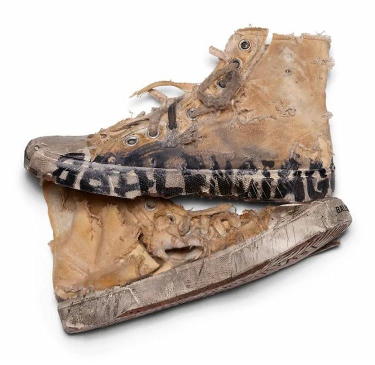 These are the shoes Mwalimu was talking about.... They're called Destroyed Balenciaga....