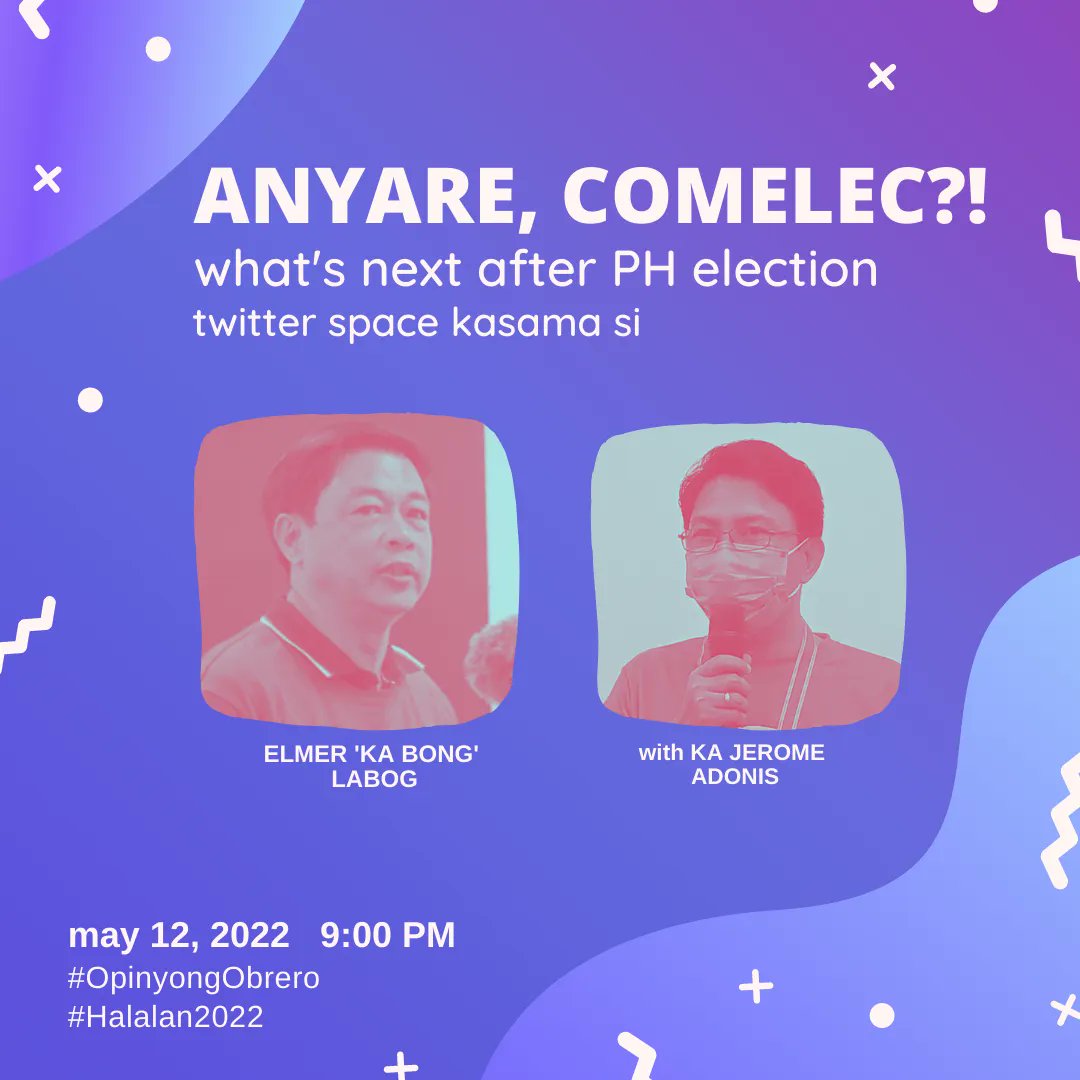 Alam ko marami sa inyo ang mabigat ang loob at marahil nagngangalit na ang mga damdamin— ano na nga ba ang gagawin natin?

Mamaya samahan niyo po ako na magtalakayan hinggil sa ano ang mga dapat nating asahan at dapat gawin matapos ang halalan!

#OpinyongObrero
#Halalan2022