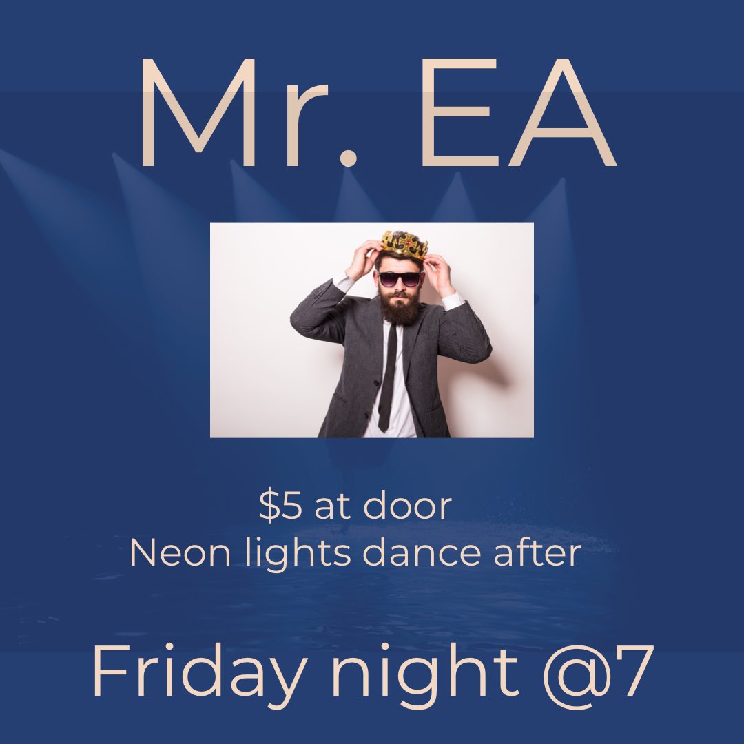 EAStudentGovt's tweet photo. Mr. EA this Friday night at 7!! See everyone there !! @EastAuroraHSNY https://t.co/lBniLMppYE